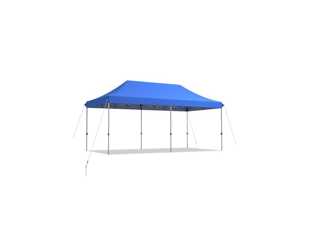 Slickblue 10 x 20 Feet Adjustable Folding Heavy Duty Sun Shelter with Carrying Bag