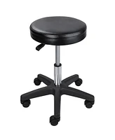 17-22" Hydraulic Rolling Swivel Stool Adjustable Tattoo Facial Massage Spa Salon Barber