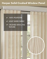 Madison Park Harper Solid Crushed Curtain Panel Pair