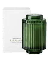 La Jolie Muse Amelie Candle, Pomegranate & Pine, 11 oz