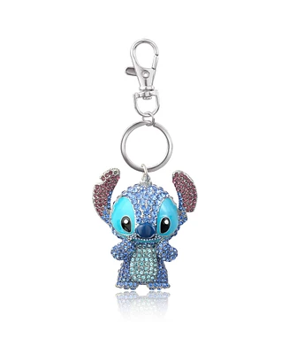 Disney Stitch Pave 3D Bling Keychain - Bag Charm, Backpack Accessories, Travel Collectible Gift Keychains