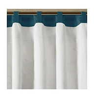 Madison Park Embroidered floral embroidery Window Valance for Bedroom and kitchen, Lining and 3" rod pocket fits up to 1.25" diameter rod valances for