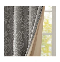 SunSmart Mirage Knitted Jacquard Damask Total blackout curtains for bedroom