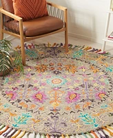 Safavieh Blossom I BLM453 6'x6' Round Area Rug