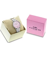 Coach Women's Silver Elliot Stainless Steel Breast Cancer Awareness Watch 36mm