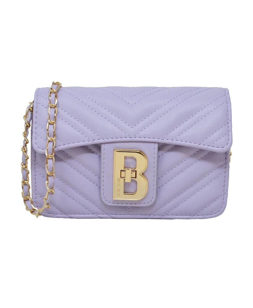 Bebe Rain Leather Crossbody Bag