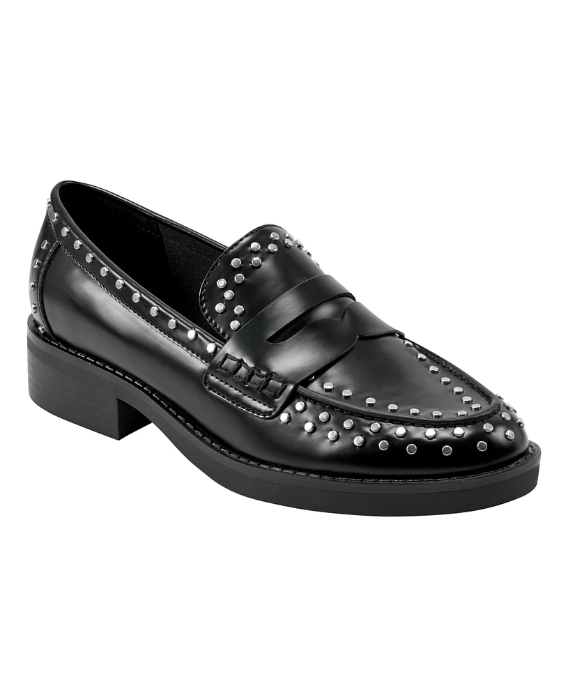 Marc Fisher Women's Yolo Slip-On Embellishment Casual Penny Loafers