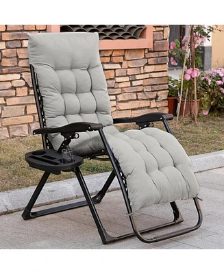 Simplie Fun Portable Folding Lawn Chair with Mesh Backrest for Outdoor Relaxation