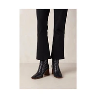 Alohas West Braided Leather Ankle Boots