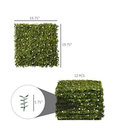 Streamdale Furniture Artificial Grass Wall Panels Greenery Backdrop for Privacy and Decor