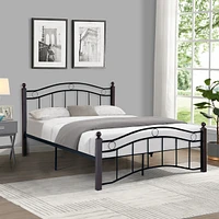 Streamdale Furniture Full Size Metal Bed Frame With Headboard And Footboard