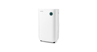 Slickblue 4500 Sq. Feet Dehumidifier With 5 Modes and 3-Color Indicator Light - White