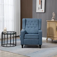 Arm Pushing Recliner Chair, Modern Button Tufted Wingback Push Back Recliner Chair, Living Room