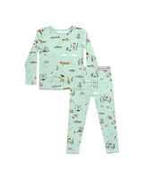 Bellabu Bear Kids Unisex Fishing Set of 2 Piece Pajamas