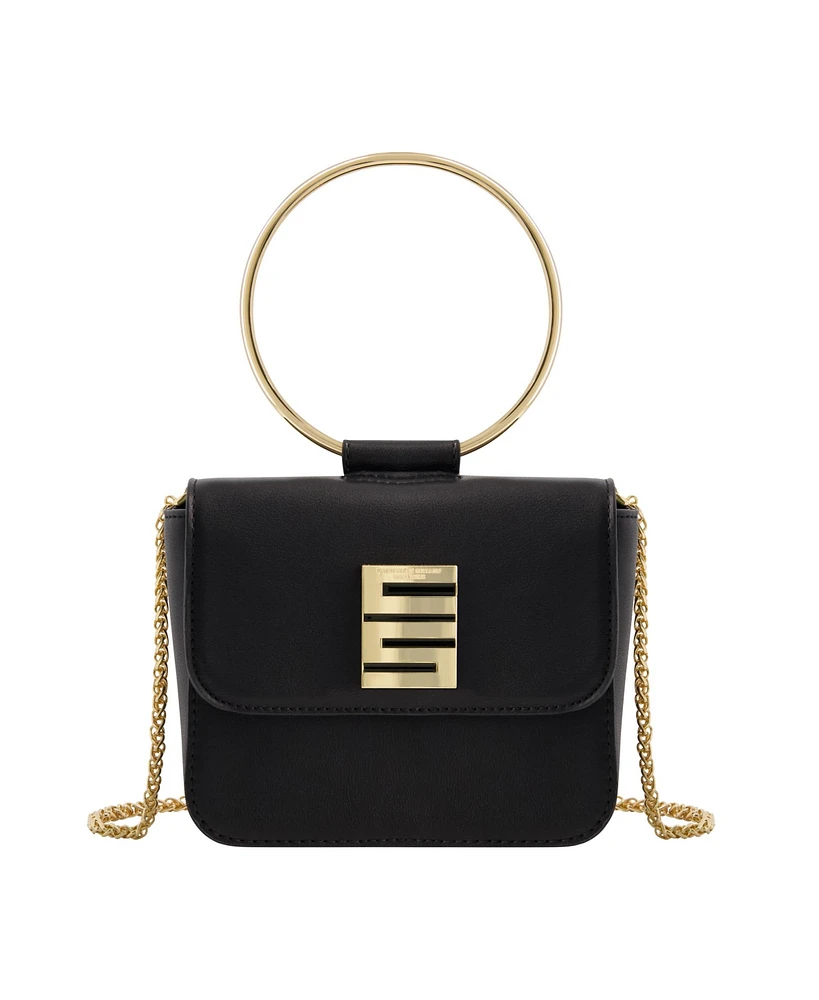 Christian Siriano New York Ring Handle Mini Flap Crossbody