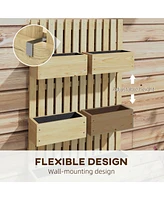 Adjustable Raised Bed with Trellis for Climbing Plants