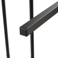 Metal Platform Bed Frame with Wooden Headboard and Usb Liner