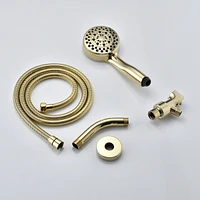 Handheld Shower Head With Hose High Pressure Shower Heads, Gold
