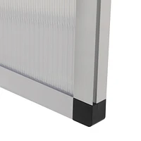 Premium Outdoor Greenhouse Aluminum Frame, Polycarbonate Panels, Vent and Hinged Door