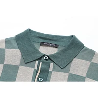 Bellemere Men's Checkered Tencel Polo Shirt