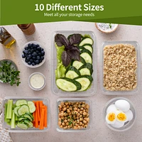 SUGIFT48-Piece Airtight Food Storage Container Set with Lids Airtight