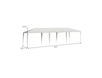 Slickblue 10 x 30 Feet Gazebo Canopy Tent with Connection Stakes and Wind Ropes