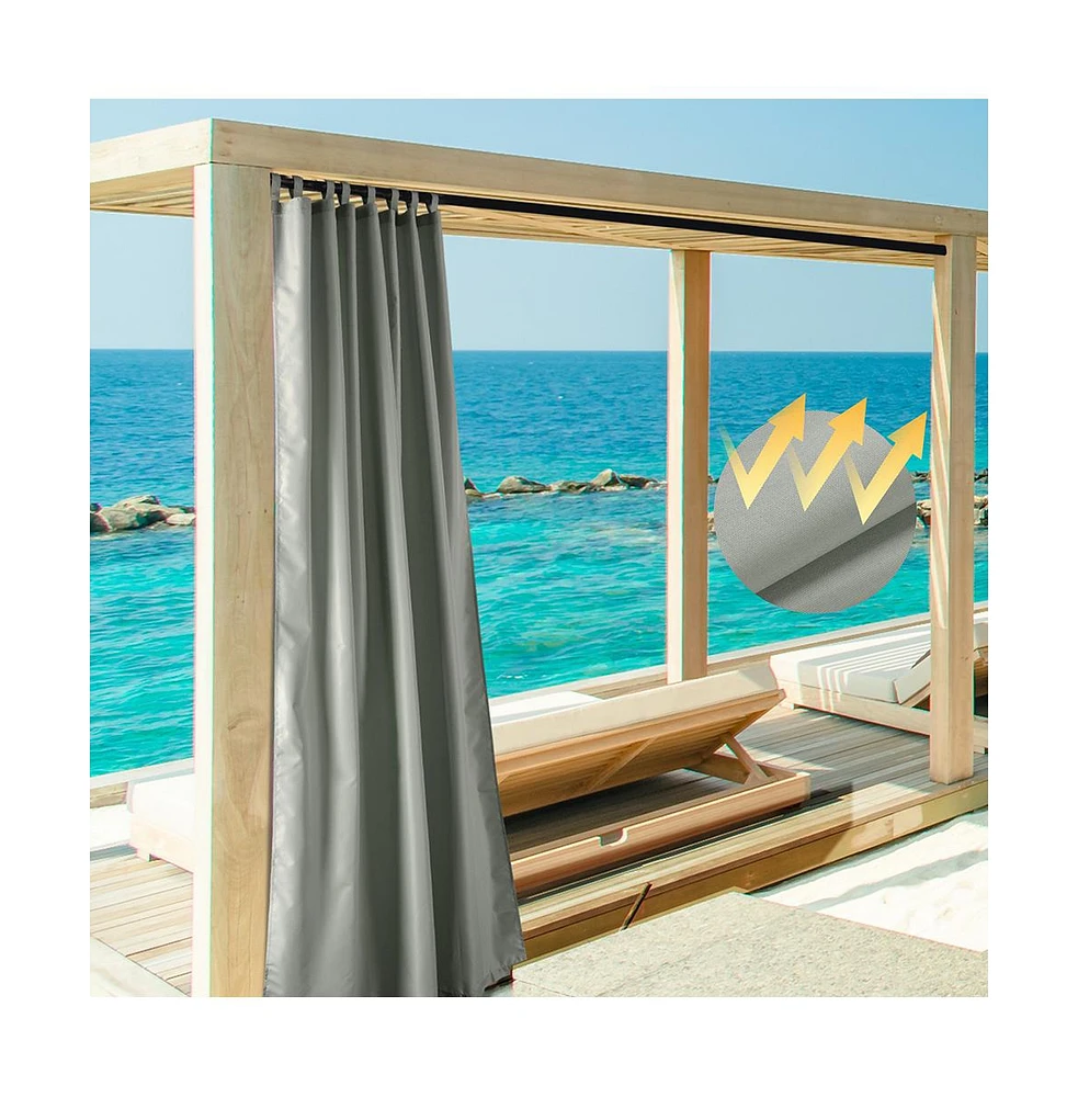 Yescom 54"x84" Outdoor Curtain Panel Drape UV30+ Patio Pergola Garden Pavilion Pack