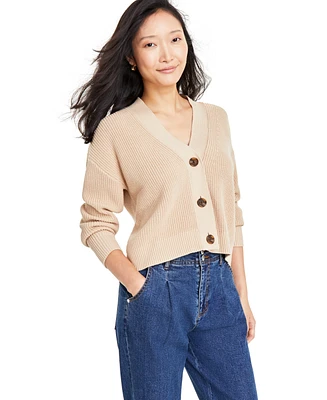 On 34th Women's V-Neck Cardigan, Created for Macy's