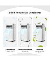 Vebreda 8000 Btu 3-in-1 Portable Air Conditioner with Remote Control