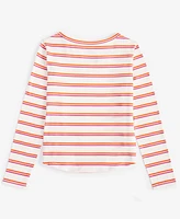 Epic Threads Girls Emily Striped Stretch Knit Top, Created for Macy's