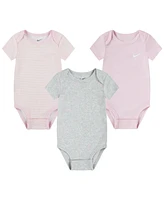 Nike Baby Boys or Girls Essentials Bodysuits, Pack of 3