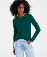 On 34th Women's Modal Crewneck Top, Created for Macy's