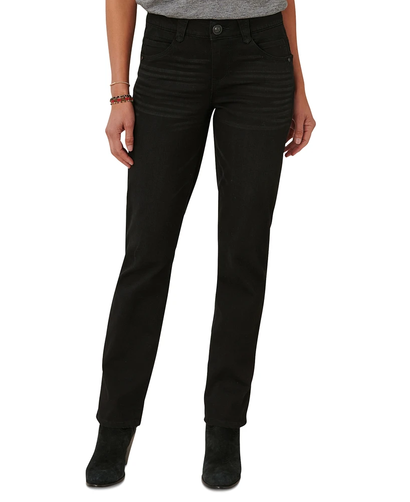 Democracy Petite "Ab"solution Straight-Leg Jeans