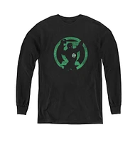 Dc Comics Boys Youth Gl Symbol Knockout Long Sleeve Sweatshirts