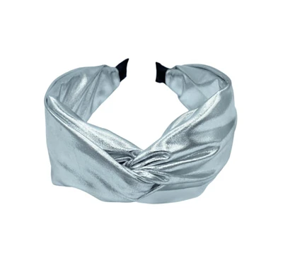 Women s Soft Metallic Headband - Silver