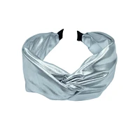 Women s Soft Metallic Headband - Silver