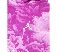 Jordan Big Girls Brooklyn Essentials Floral-Print Pullover Hoodie