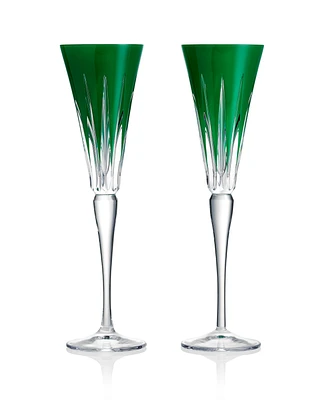 Waterford New Year Flutes Firework, Set of 2