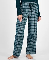 Charter Club Women's Cotton Flannel Plaid Pajama Pants, Created for Macy's