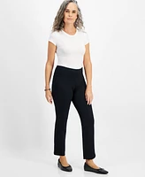 Style & Co Women's Straight-Leg Ponte-Knit Pants, Created for Macy's