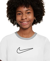 Nike Big Girls' One Fitted Dri-fit Short-Sleeve Top