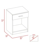 Fm Furniture Pictor Nightstand, One Drawer, Lower Shelf