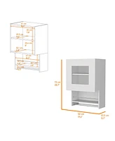 Fm Furniture Florence Kitchen Wall Cabinet