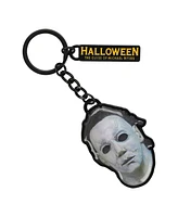 Halloween Michael Myers and Title Logo Enamel Filled Keychain