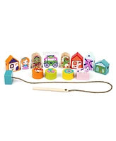 Cubika Wise Elk/Cubika Wooden Lacing Toy - Fairytale - Assorted Pre