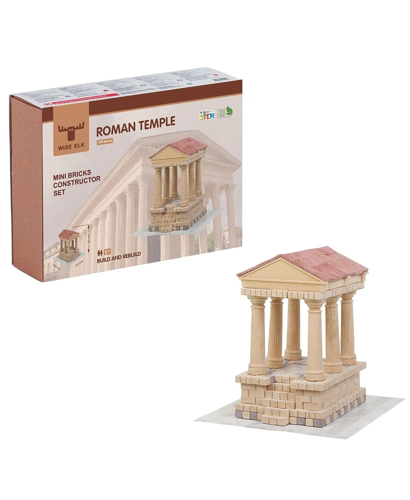 Wise Elk Mini Bricks Construction Set - Roman Temple - Assorted Pre