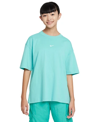 Nike Big Girls Sportswear Cotton Oversized T-Shirt