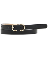 Steve Madden Women's 3-Pc. Faux-Leather Belt Set