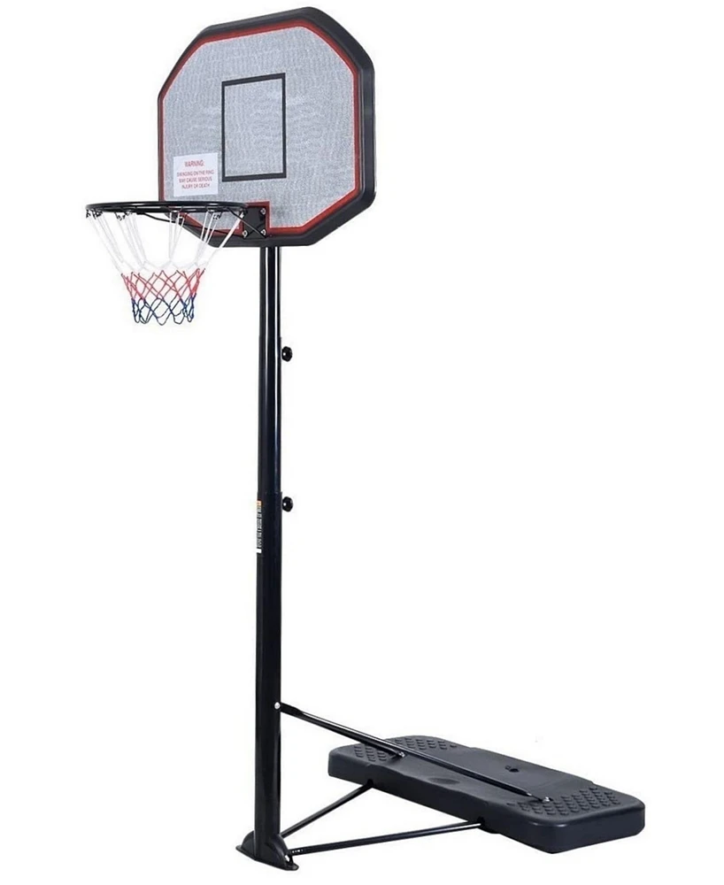 Simplie Fun HooKung Portable Basketball System Adjustable Height, Slam-It Rim, 43" Backboard