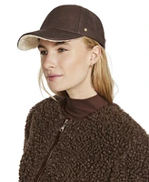 Steve Madden Women's Brix Distressed Faux-Leather Baseball Cap